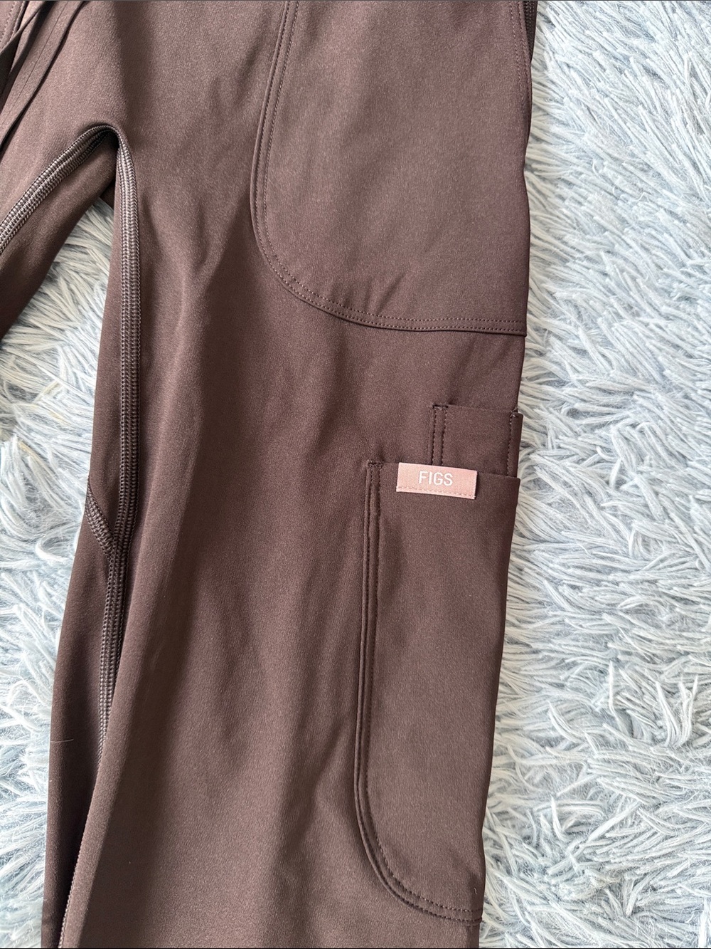 Figs Black Cargo Flare Scrublegging Pants XS NWT - Picture 5 of 9